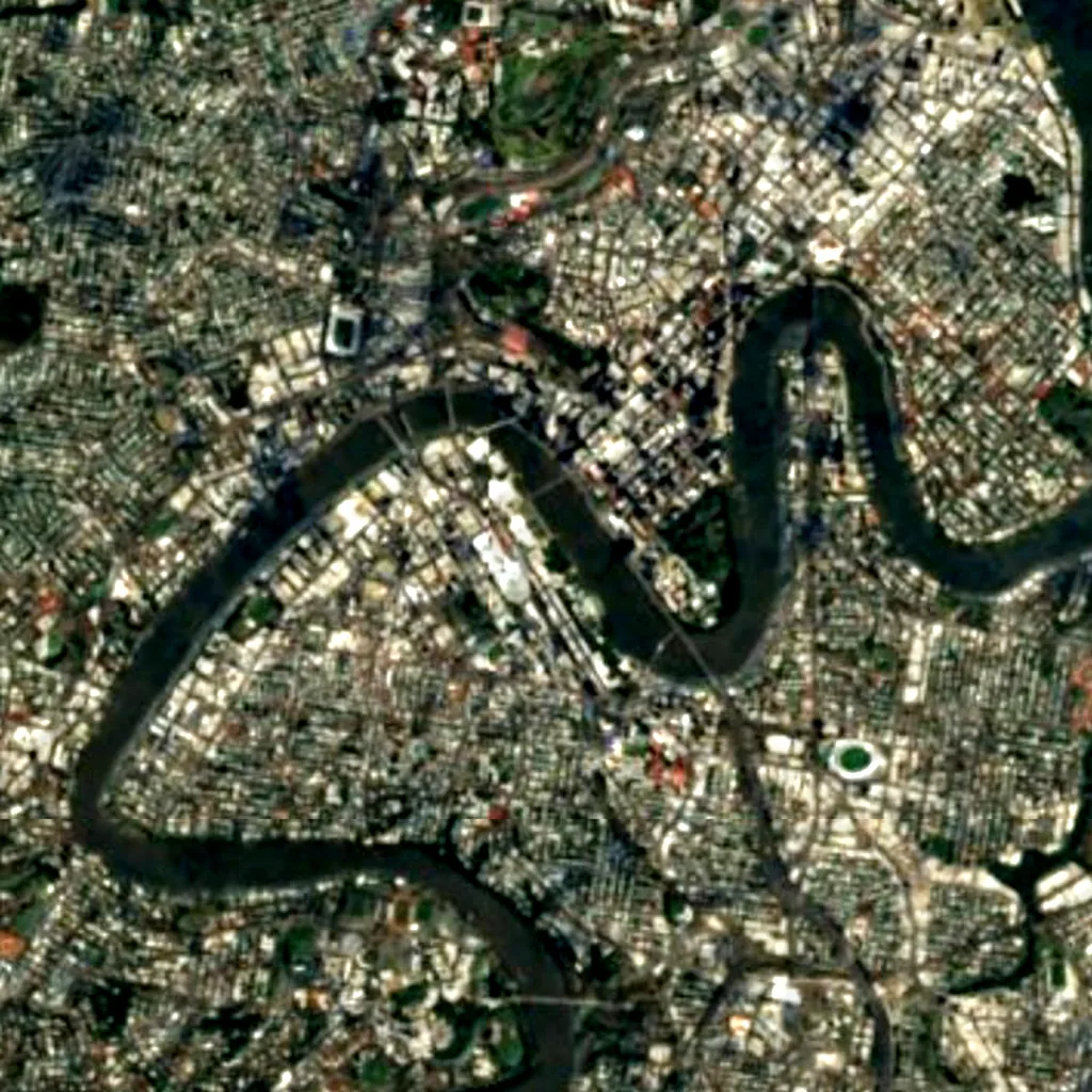 Wheel of Brisbane seen from above (Sentinel-2)