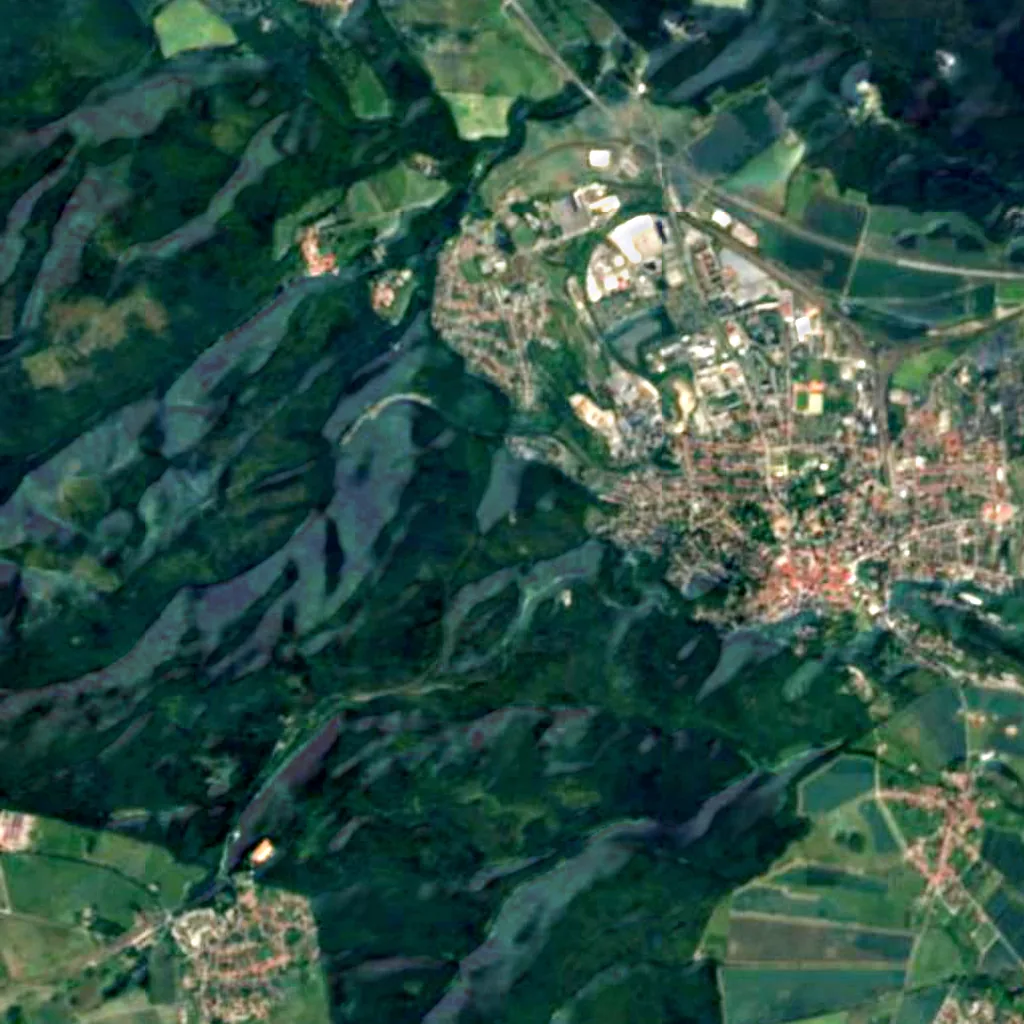 Wilhelm Raabe Tower seen from above (Sentinel-2)