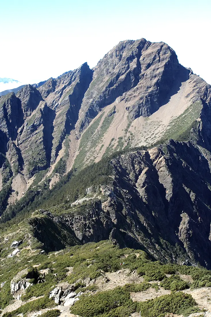 Yushan Main Peak at nine o'clock in the morning