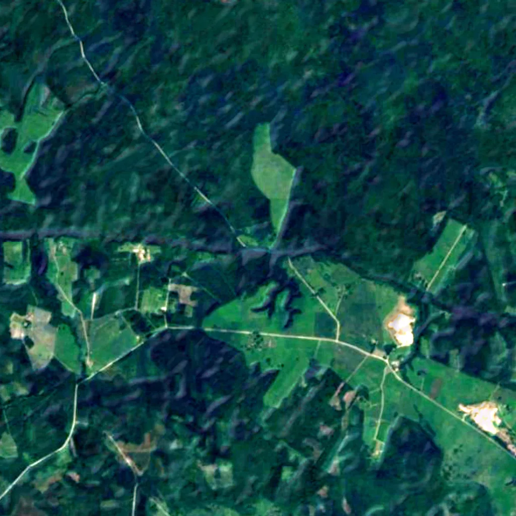 Zilie Kalni visto desde arriba (Sentinel-2)
