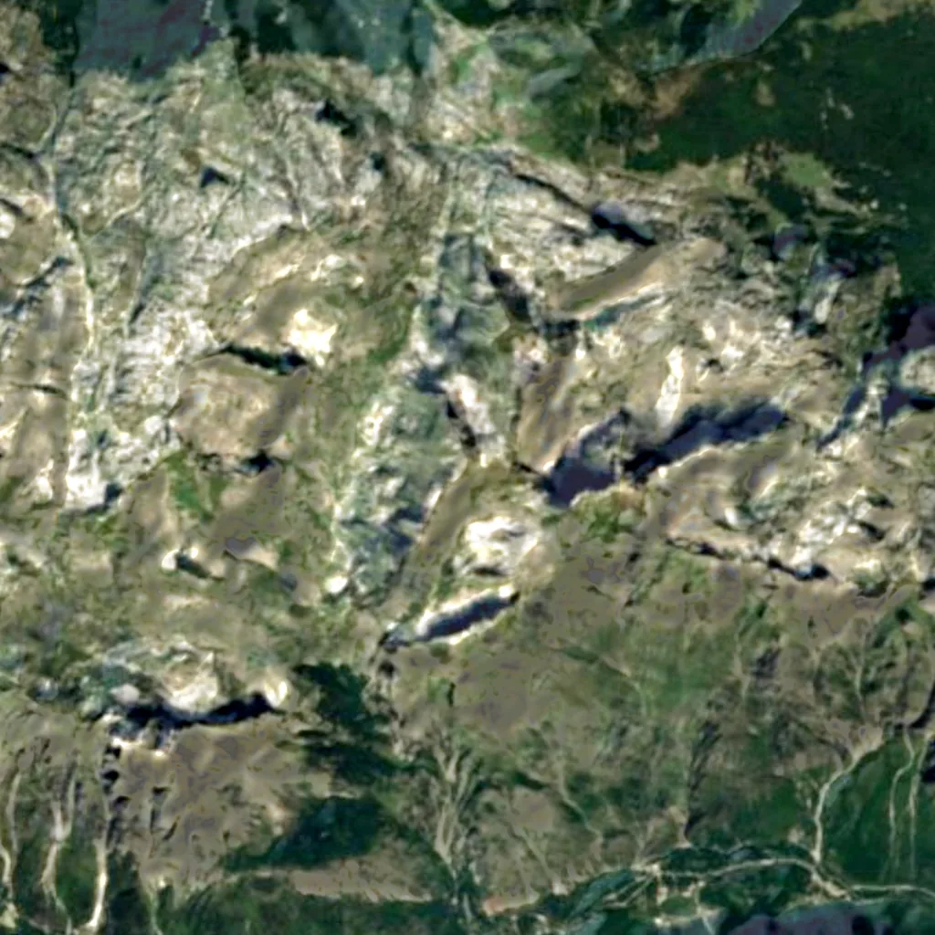 Zla Kolata seen from above (Sentinel-2)