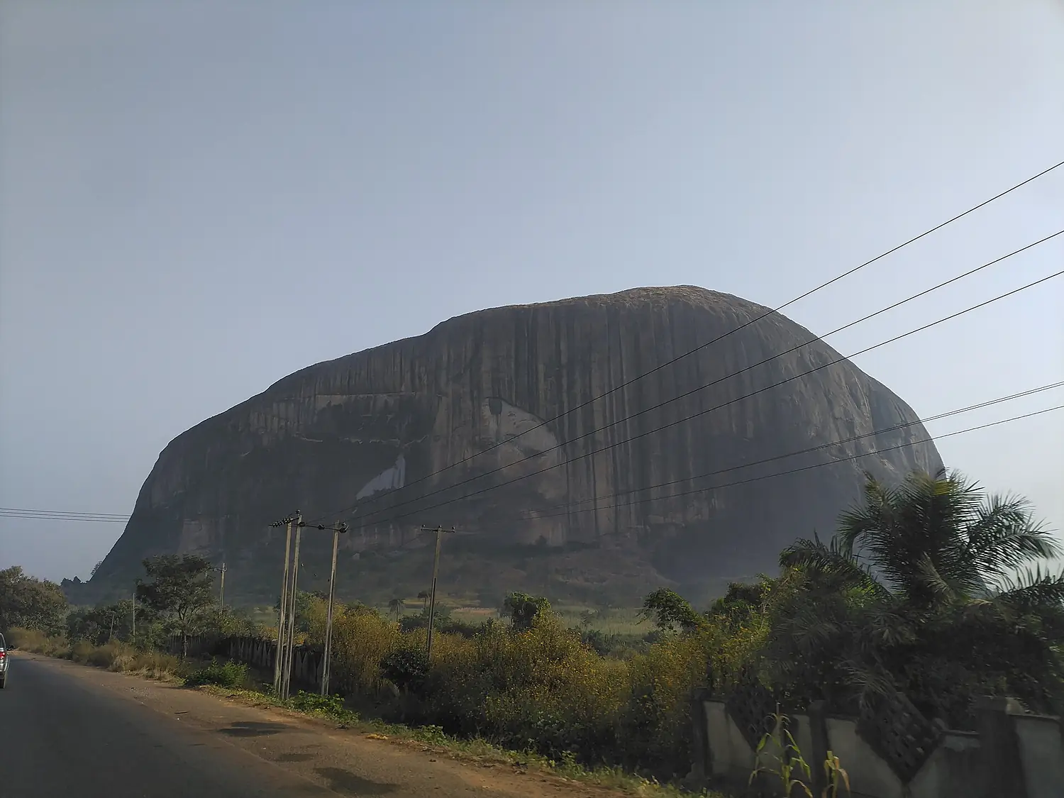 Zuma Rock in the dry season